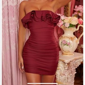 Oh Polly Ruffle me up strapless dress